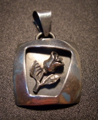 Silverware  - Rose Pendant