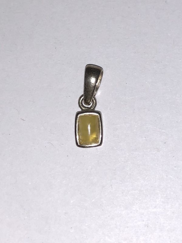  Серебро Подвеска с янтарем. Камень желтого цвета - Янтарь , Изделия из серебра 