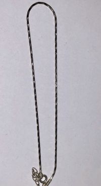 Изделия из серебра  - Серебряная цепочка на ногу
