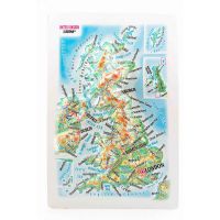 United Kingdom. 3D Reliefpanorama, Landkarte (Magnet/Mini) 